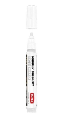 Marker kredowy TOMA 4,5mm do tablic szkła biały
