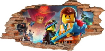 NÁLEPKY NA STENU LEGO diera 2