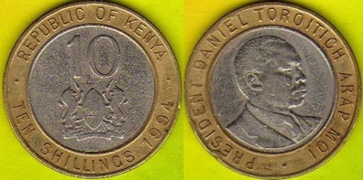 KENIA 10 Shilling 1994 r.