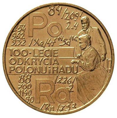 Moneta 2 zł 100-lecie odkrycia radu i polonu