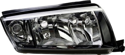 LAMP FRONT RIGHT SKODA FABIA I 2000- BLACK - milautoparts-fr.ukrlive.com