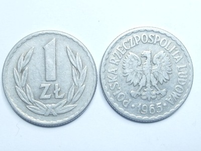Moneta 1 zł złoty 1965 r