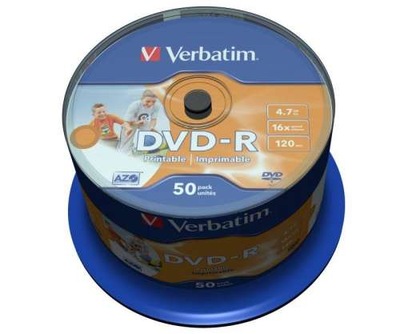 VERBATIM DVD-R PRINTABLE cake 50szt Warszawa NO ID