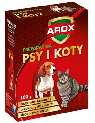 Preparat do odstraszania psów i kotów Arox 100g