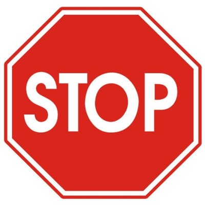 Znak drogowy STOP Felix folia I generacji