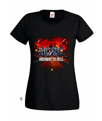 L KOSZULKA DAMSKA AC/DC AC DC Highway to Hell