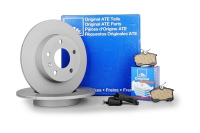 2× ATE 24.0116-0121.1 DISC BRAKE + ATE 13.0460-3832 PADS BRAKE - milautoparts-fr.ukrlive.com