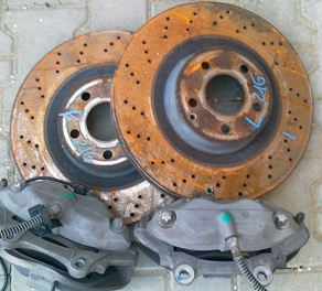 MERCEDEWITH CL 500 WITH 500 IN 221 IN 216 CALIPERS + DISCS  
