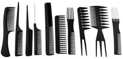 Zestaw grzebieni do stylizacji modelowania czesania GRZEBIEŃ 10 SZTUK