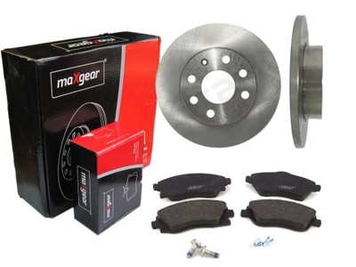 DISCS + PADS MAXGEAR FRONT OPEL CORSA C WITHOUT ABS - milautoparts-fr.ukrlive.com