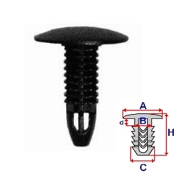 RIVET EXTÉRIEUR DE REVÊTEMENT ROMIX RXA175047C - milautoparts.fr