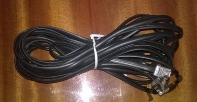 Kabel telefoniczny przewód czarny RJ-11 5m FV