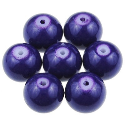 KORALIKI KULE POWLEKANE KULKI 10mm FIOLETOWE 10SZT