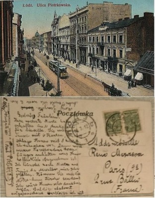 Łódź ul. Piotrkowska 1912r
