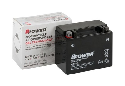 ACCUMULATEUR BPOWER ZELOWY YTX12-BS 10AH 185A - milautoparts-fr.ukrlive.com