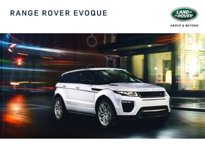 Range Rover Evoque prospekt model 2017 Czechy
