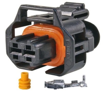 Штекер форсунки z/2 typ bosch 2pin 1928403698 фото №1