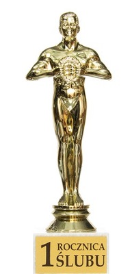 Statuetka Gratulacje prezent na 1 Rocznicę Ślubu pamiątka z dedykacją