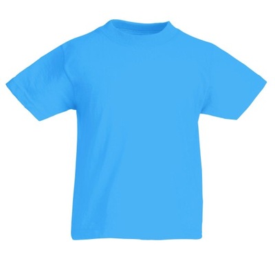Fruit of the Loom T-shirt KidOrg Azure Blue 12-13