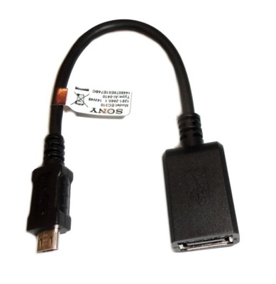 ORYGINALNY KABEL OTG ADAPTER USB SONY EC310 * XPERIA Z Z1 Z3 M2 T J S M