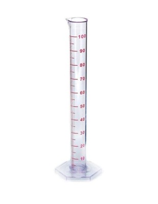 Menzurka plastikowa 100ml z podziałką i podstawką