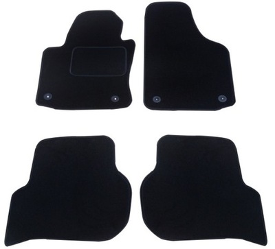 BLACK MATS VELOUR LAMOWKA FOR SEAT LEON 2 II - milautoparts-fr.ukrlive.com