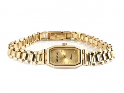 Złoty damski zegarek - 18,530 g