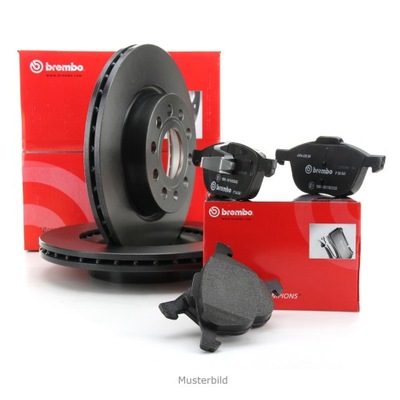 2× BREMBO 08.B029.10 DISQUE DE FREIN + SABOTS DE FREIN DE FREIN BREMBO P11010 - milautoparts-fr.ukrlive.com