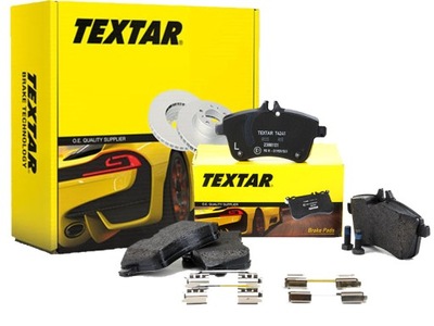 2× TEXTAR 92132005 DISC BRAKE + PADS BRAKE TEXTAR 2388101 - milautoparts-fr.ukrlive.com