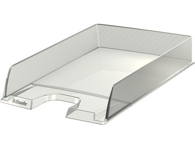 przezroczysta PÓŁKA na DOKUMENTY ESSELTE plastikowy ORGANIZER na biurko A4