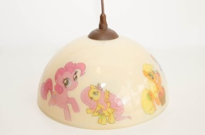 Lampa żyrandol zwis dziecięcy decoupage PONY