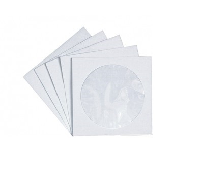 KOPERTY papierowe na płyty CD z oknem białe 1000 szt
