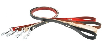 SMYCZ SKÓRA SKÓRZANA DLA PSA 15mm / 120cm DINO