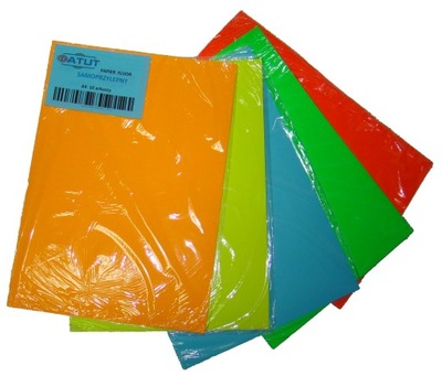 Etykiety Papier samoprzylepny kolor A4 10 szt jednokolorowy