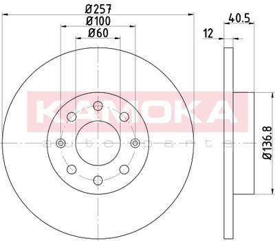 DISC BRAKE PRZED.PELNA 1033568/KAO KAMOKA - milautoparts-fr.ukrlive.com