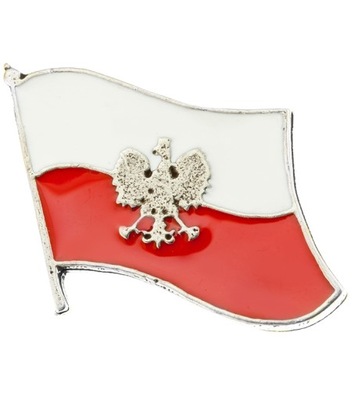 Pin przypinka wpinka znaczek Polska flaga ORZEŁ
