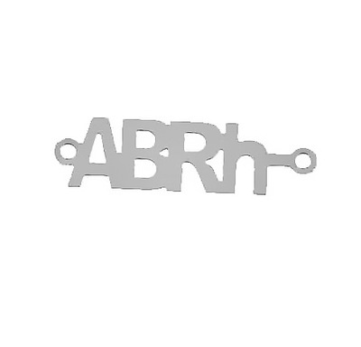 Celebrytka Grupa Krwi ABRh- SREBRO pr. 925