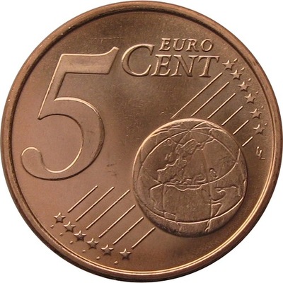 AUSTRIA 5 euro cent 2007 z rolki menniczej