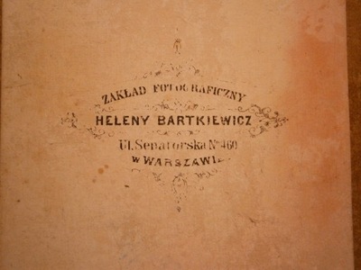 FOTOGRAF HELENA BARTKIEWICZ 1865 XIX