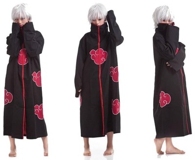 NARUTO SHIPPUUDEN KOSTIUM PELERYNA AKATSUKI STRÓJ XL