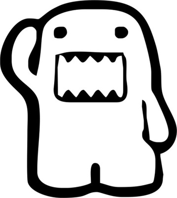 NAKLEJKA połysk domo-kun IDM DOMOKUN 9cm X 10cm