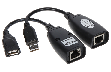 PRZEDŁUŻACZ MYSZKI USB EXTENDER USB - RJ45 PO LAN