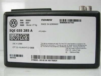 CONTROL UNIT USLUGI ONLINE VW AUDI 5QE035285A - milautoparts-fr.ukrlive.com