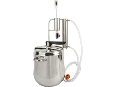 DESTYLATOR STAL NIERDZEWNA 12l + TERMOMETR LCD new