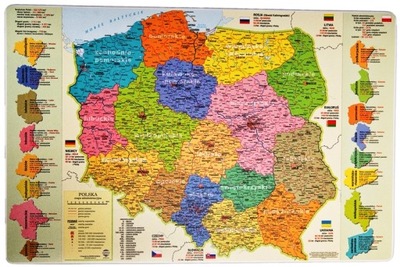 PODKŁADKA na biurko - mapa Polski - NA PREZENT ***
