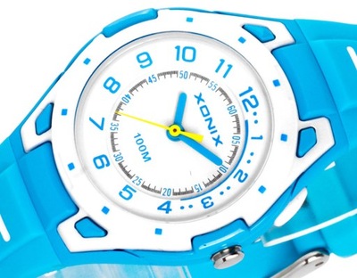 Wyraźny Dziecięcy Zegarek Wskazówkowy XONIX WR100m