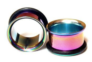 Tunel plug tunele tęczowy siodłowy z O-ring 12mm