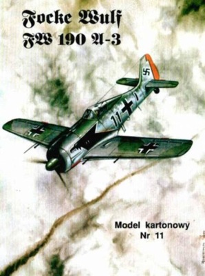 Model Card nr 11 Focke-Wulf Fw-190 A-3