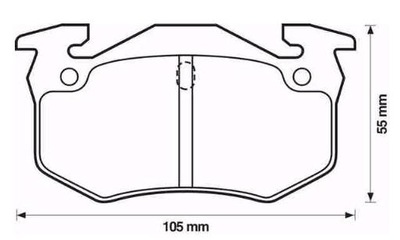 SABOTS DE FREIN HAM ARRIÈRE RENAULT 19 CLIO -98 - milautoparts-fr.ukrlive.com