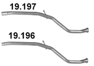 TUBE FROM CATALYST FOR END PEUGEOT 206 1.4 TUBE - milautoparts-fr.ukrlive.com